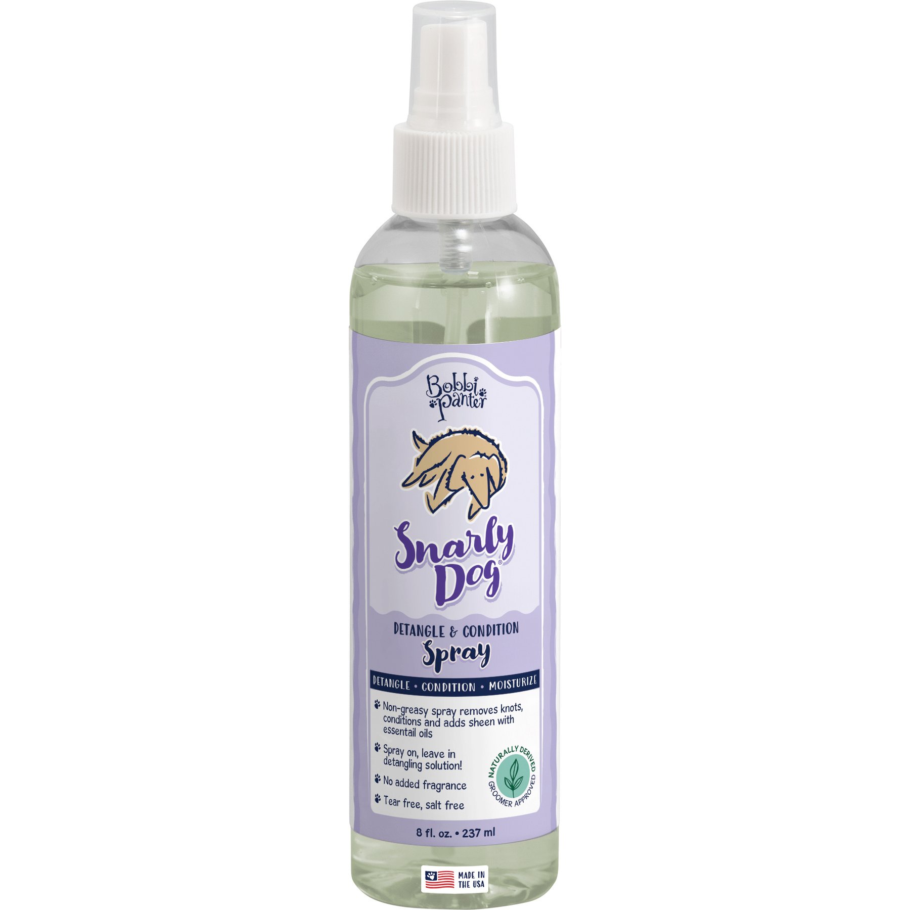 Bobbi Panter Signature Detangling Dog Grooming Spray 8 Ounce Bottle 8-fl oz bottle, 2 count