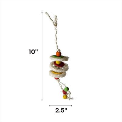 Show full view: Caitec Featherland Paradise Loofa Triple Stacks Bird Toy slide 2 of 3