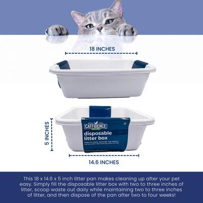 Show full view: Catfidence Disposable Cat Litter Box, 2 count slide 7 of 9