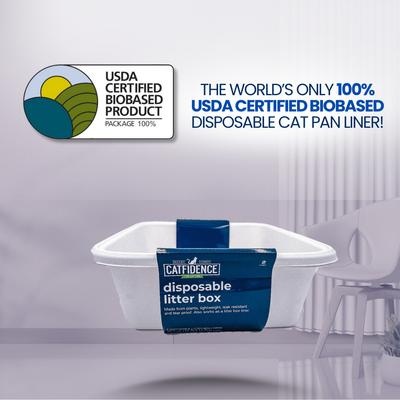 Show full view: Catfidence Disposable Cat Litter Box, 2 count slide 6 of 9