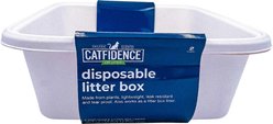 Catfidence Disposable Cat Litter Box, 2 count