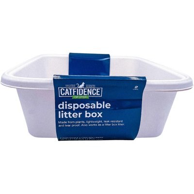 Catfidence Catfidence Disposable Cat Litter Box, 2 count