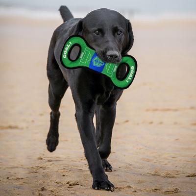 Show full view: Pets First Seattle Sounders FC Soccer Field Squeaky Dog Tug Toy slide 4 of 4