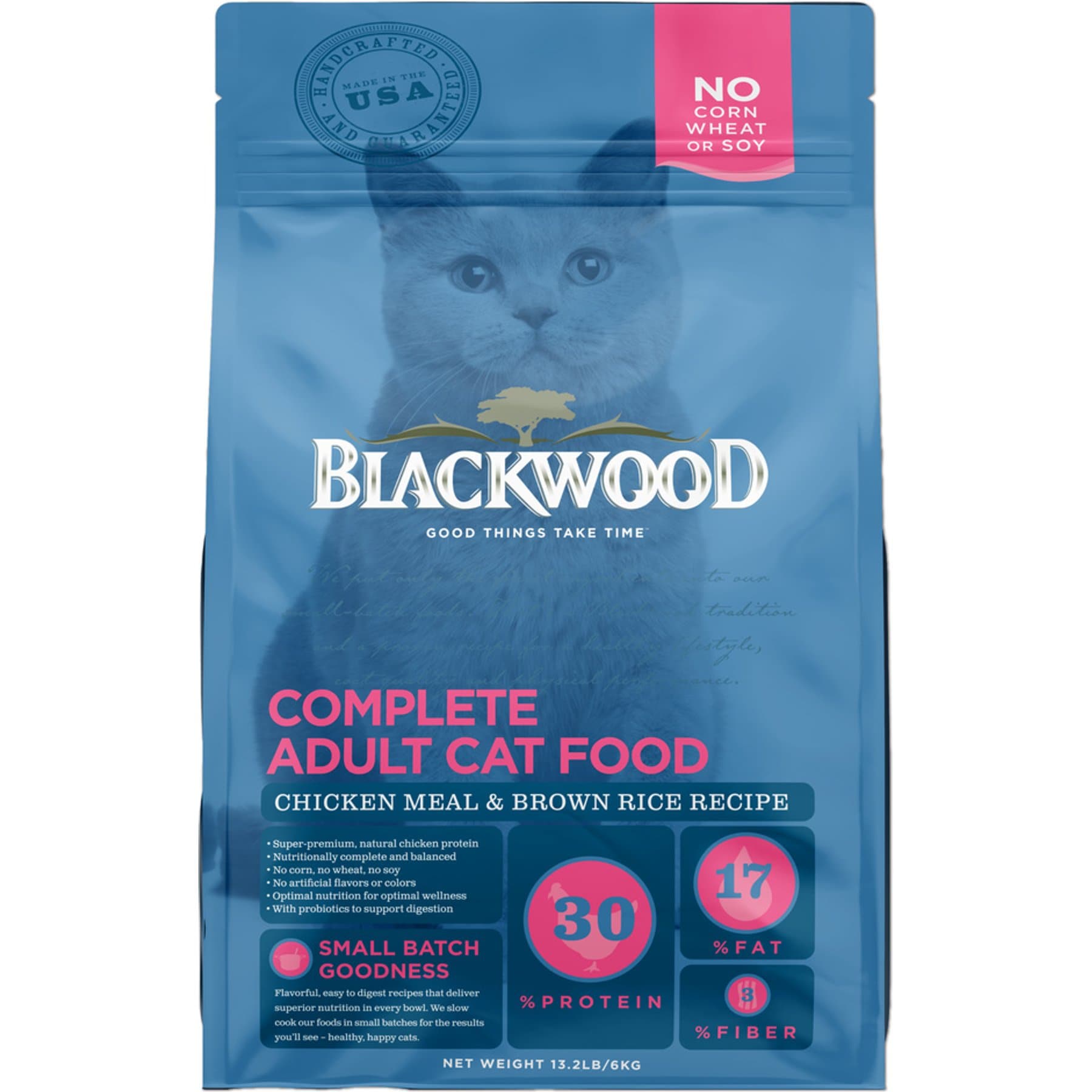 Blackwood Complete Chicken Meal & Brown Rice Slow Cooked Adult Dry Cat Food, 13.2-lb bag