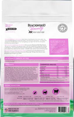 Show full view: Blackwood Bounty Grain-Free Red Meat Recipe Dry Cat Food, 2-lb bag slide 7 of 9