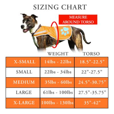 Show full view: SafetyPUP XD Reflective Dog Vest, Orange, X-Large slide 3 of 12