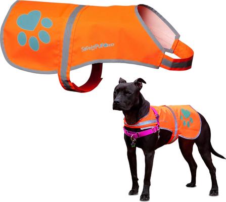 SAFETYPUP XD Reflective Dog Vest, Orange, X-Small - Chewy.com