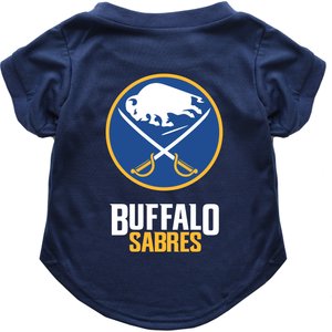 Littlearth NHL Dog & Cat T-Shirt, Large, Buffalo Sabres