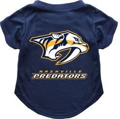 Littlearth NHL Dog & Cat T-Shirt, X-Large, Nashville Predators