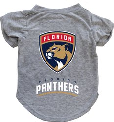 Littlearth NHL Dog & Cat T-Shirt, Small, Florida Panthers