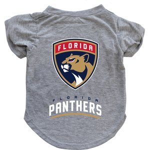 Littlearth NHL Dog & Cat T-Shirt, Large, Florida Panthers