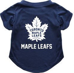 Littlearth NHL Dog & Cat T-Shirt, Medium, Toronto Maple Leafs