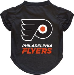 Littlearth NHL Dog & Cat T-Shirt, X-Small, Philadelphia Flyers