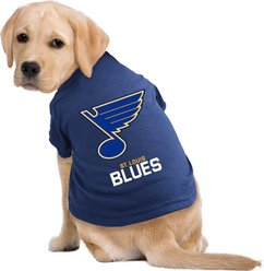Littlearth NHL Dog & Cat T-Shirt, St. Louis Blues, X-Small  slide 2 of 5