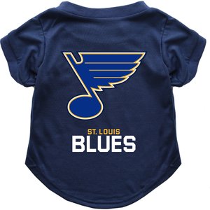 Littlearth NHL Dog & Cat T-Shirt, Large, St. Louis Blues