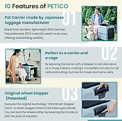 PETiCO iCO Dog & Cat Carrier, Sky Blue, 25-in slide 2 of 9