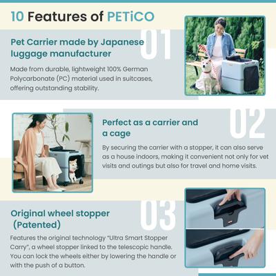 Show full view: PETiCO iCO Dog & Cat Carrier, Sky Blue, 25-in slide 7 of 11