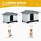 Show in main carousel: Yitahome Double Door Outdoor Dog House with Porch, 36-in slide 6 of 6