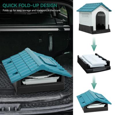 Show full view: Yitahome Folding Outdoor Plastic Dog House, Large slide 5 of 5