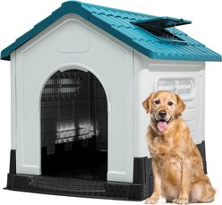 Yitahome Folding Outdoor Plastic Dog House, Large