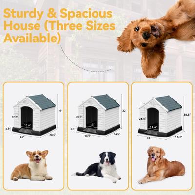 Show full view: Yitahome Indoor/Outdoor Plastic Dog House slide 5 of 6