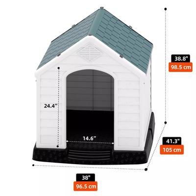 Show full view: Yitahome Indoor/Outdoor Plastic Dog House slide 3 of 6