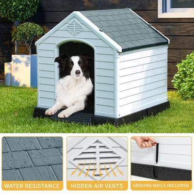 Show full view: Yitahome Indoor/Outdoor Plastic Dog House slide 2 of 6