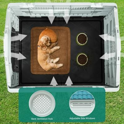 Show full view: Yitahome Folding Outdoor Plastic Dog House, Small slide 7 of 9