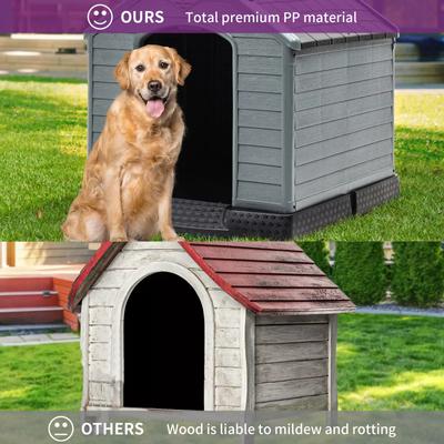 Show full view: Yitahome Plastic Shelter Dog House slide 2 of 6