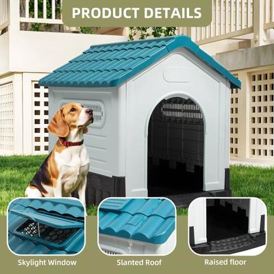Show full view: Yitahome Folding Outdoor Plastic Dog House, Medium slide 2 of 7
