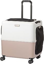PETiCO iCO Dog & Cat Carrier, Pink Beige & White, 25-in