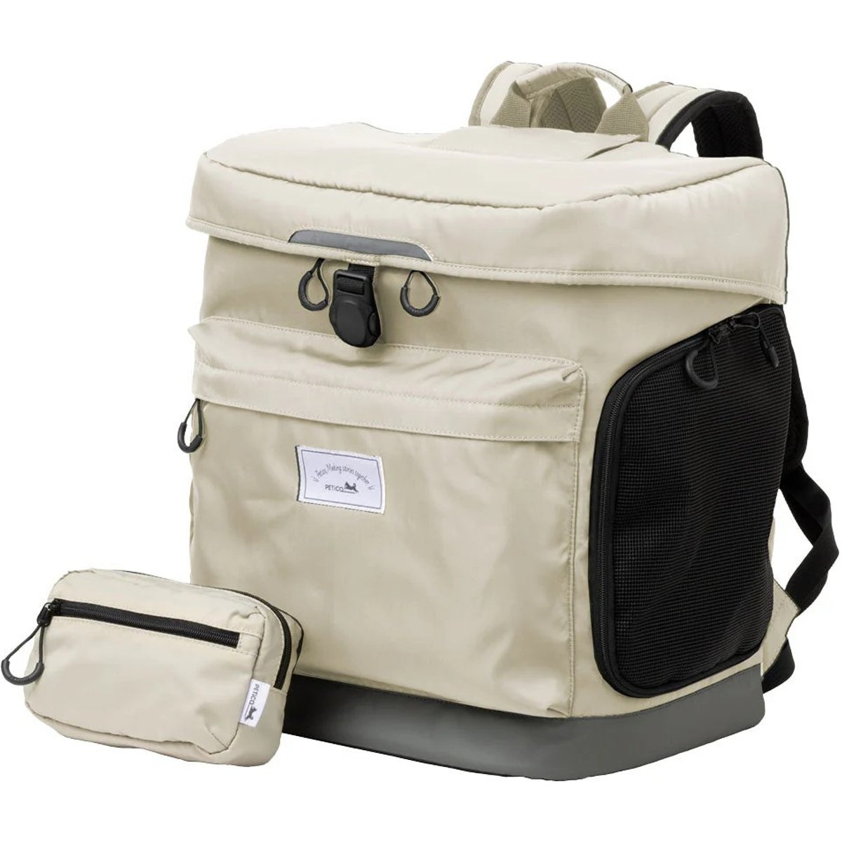 PETiCO HUG Backpack Dog & Cat Carrier, Beige