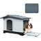 Show in main carousel: Yitahome Double Door Outdoor Dog House with Porch, 36-in slide 1 of 6