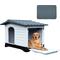 Show in main carousel: Yitahome Double Door Outdoor Dog House with Porch, 43.7-in slide 1 of 6