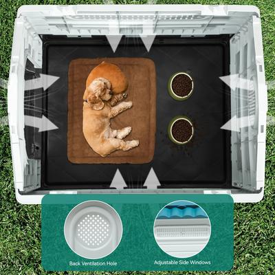 Show full view: Yitahome Folding Outdoor Plastic Dog House, Medium slide 7 of 7