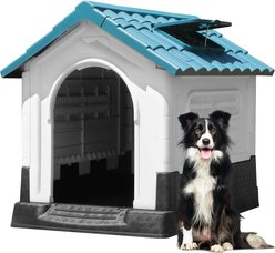 Yitahome Folding Outdoor Plastic Dog House, Medium