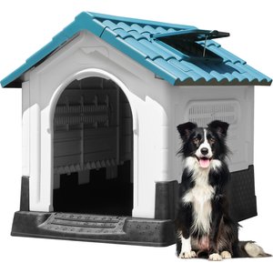 Yitahome Folding Outdoor Plastic Dog House, Medium