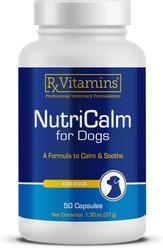 Rx Vitamins NutriCalm Capsules Calming Supplement for Dogs, 50 count