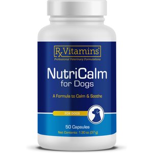Rx Vitamins NutriCalm Capsules Calming Supplement for Dogs, 50 count