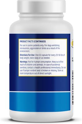 Show full view: Rx Vitamins NutriCalm Capsules Calming Supplement for Dogs, 50 count slide 4 of 9