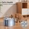 Show in main carousel: Casfuy SY-W08 Ultra-Quiet Multi-Filtration Stainless Steel Dog & Cat Water Fountain, 119-oz slide 4 of 9