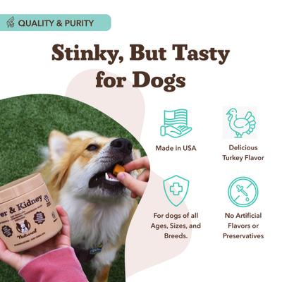 Show full view: Natural Dog Company Detox Cleanse, Liver & Kidney Support Chews for Dogs, 90 count slide 3 of 7