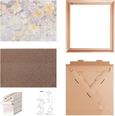 Show full view: Happy & Polly Retro Art Bloomy Flower Cat House with Scratcher slide 9 of 11