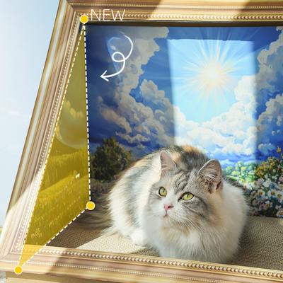 Show full view: Happy & Polly Retro Art Summer 15-in Cat Scratcher slide 3 of 8