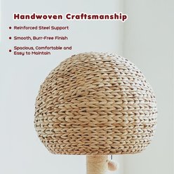 Happy & Polly 51-in Natural Plush Cat Tree, Beige slide 2 of 7