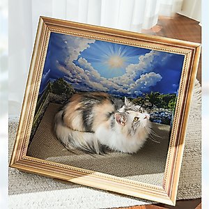 Happy & Polly Retro Art Summer 15-in Cat Scratcher