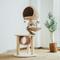 Show in main carousel: Happy & Polly 51-in Natural Plush Cat Tree, Beige slide 1 of 8