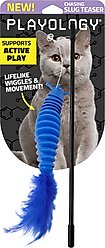 Playology Articulated Slug Cat Teaser Toy with Catnip