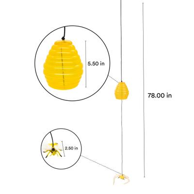 Show full view: Playology Hanging Beehive Cat Treat Dispenser Toy slide 6 of 9