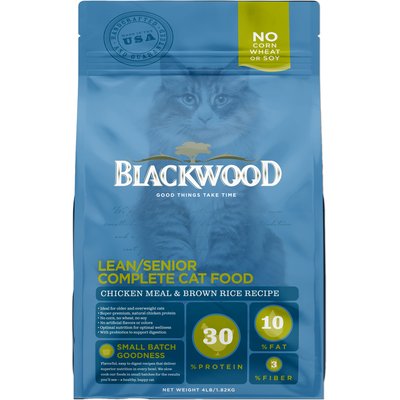 Blackwood Blackwood Lean & Senior Chicken Meal & Brown Rice Recipe Adult Dry Cat Food, 13.2-lb bag